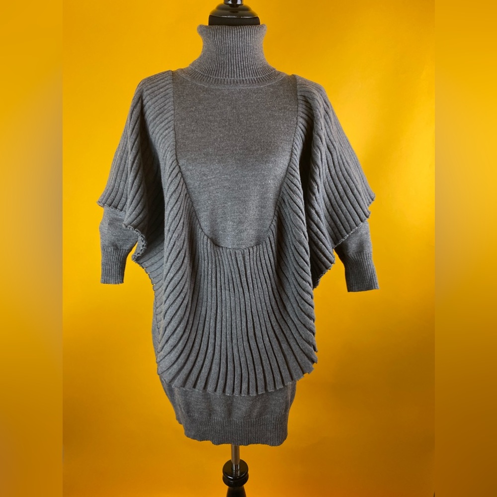Gracia Charcoal Sweater Dress